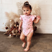 Snuggle Hunny S/S Bodysuit - Pink Wattle